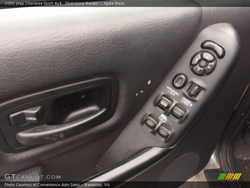 Silverstone Metallic / Agate Black 2000 Jeep Cherokee Sport 4x4
