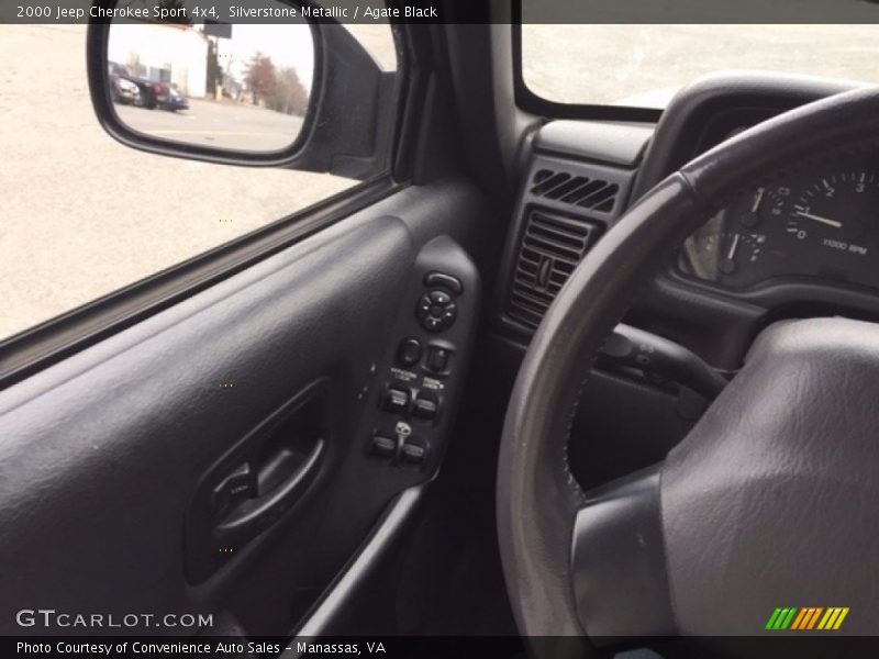 Silverstone Metallic / Agate Black 2000 Jeep Cherokee Sport 4x4
