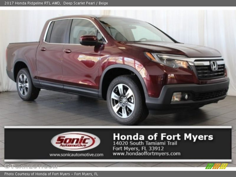 Front 3/4 View of 2017 Ridgeline RTL AWD