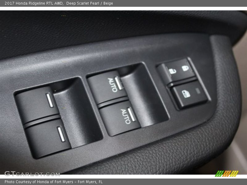 Controls of 2017 Ridgeline RTL AWD