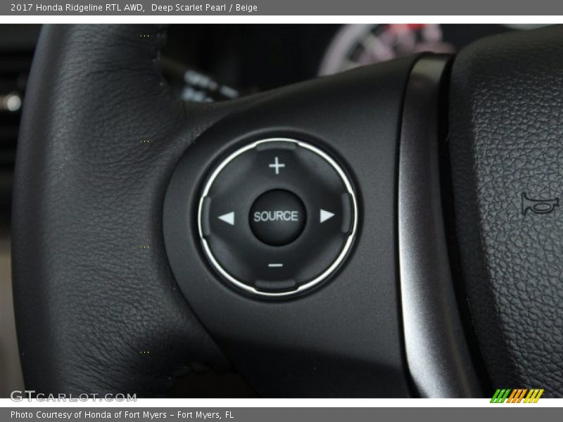 Controls of 2017 Ridgeline RTL AWD