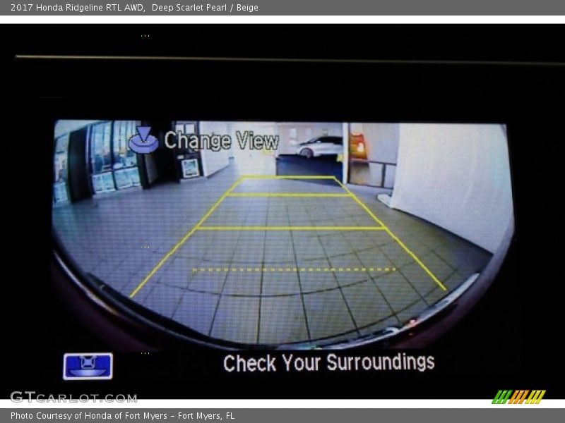Deep Scarlet Pearl / Beige 2017 Honda Ridgeline RTL AWD