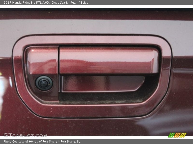 Deep Scarlet Pearl / Beige 2017 Honda Ridgeline RTL AWD