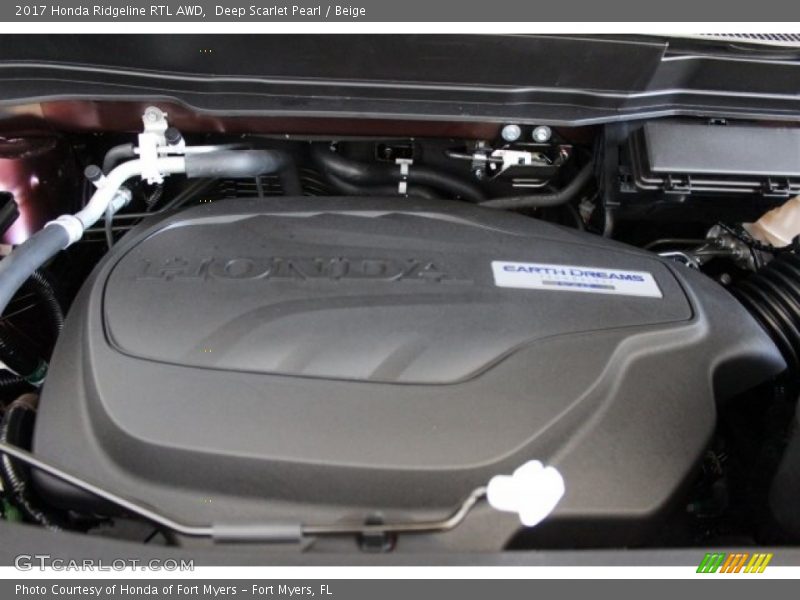  2017 Ridgeline RTL AWD Engine - 3.5 Liter VCM 24-Valve SOHC i-VTEC V6