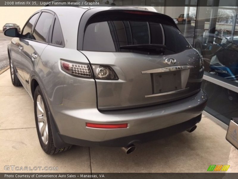 Liquid Platinum Metallic / Graphite 2008 Infiniti FX 35