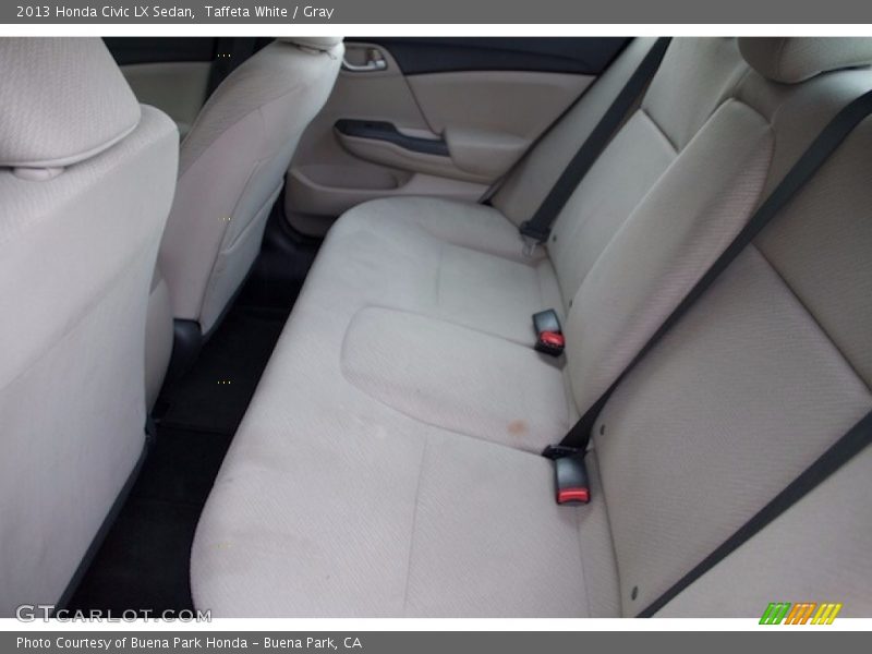 Taffeta White / Gray 2013 Honda Civic LX Sedan