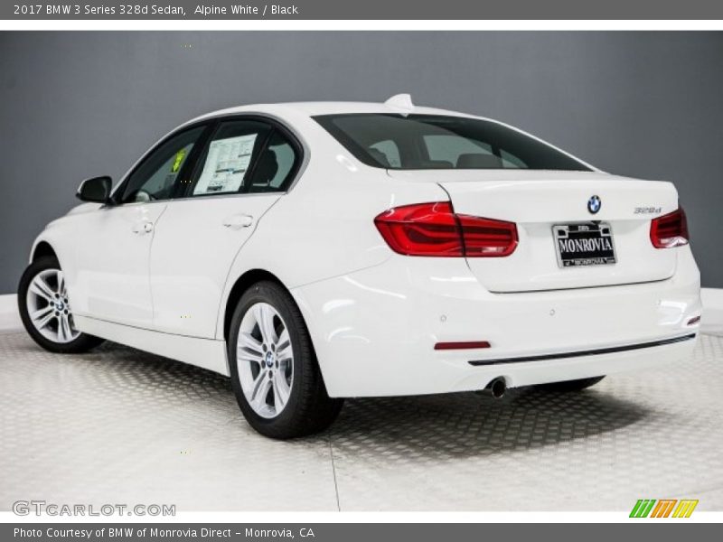 Alpine White / Black 2017 BMW 3 Series 328d Sedan