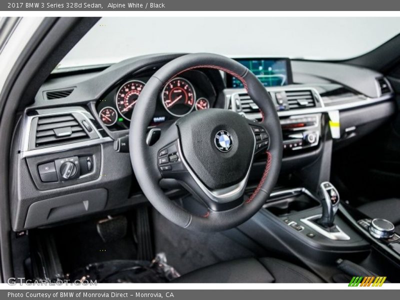 Alpine White / Black 2017 BMW 3 Series 328d Sedan