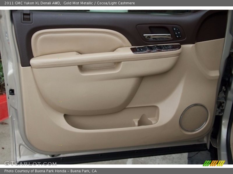Gold Mist Metallic / Cocoa/Light Cashmere 2011 GMC Yukon XL Denali AWD
