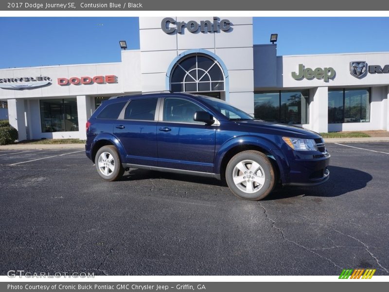 Contusion Blue / Black 2017 Dodge Journey SE