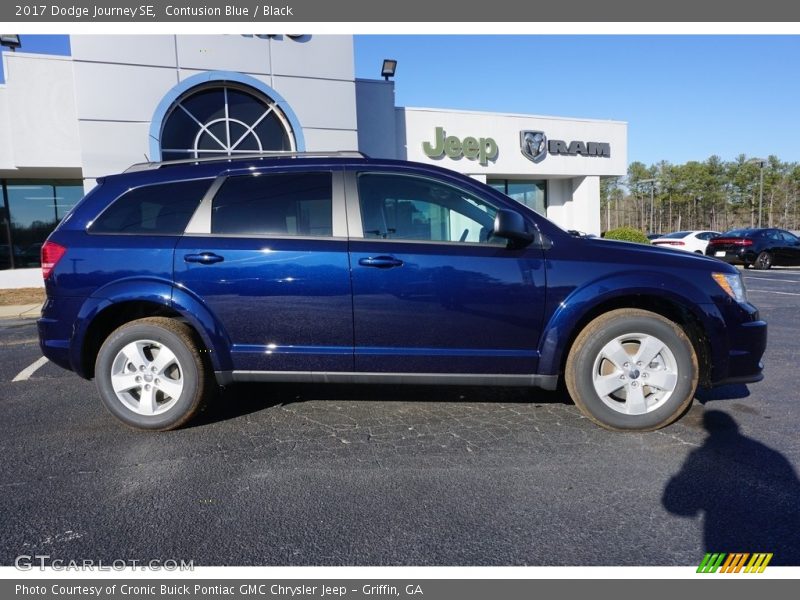 Contusion Blue / Black 2017 Dodge Journey SE