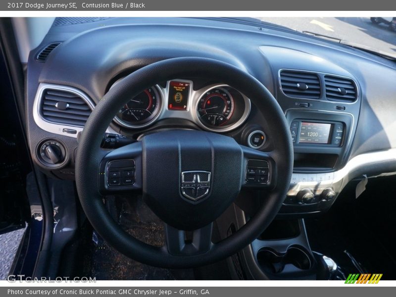 Contusion Blue / Black 2017 Dodge Journey SE
