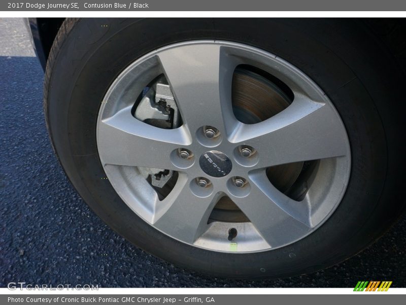 Contusion Blue / Black 2017 Dodge Journey SE