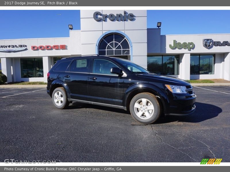 Pitch Black / Black 2017 Dodge Journey SE