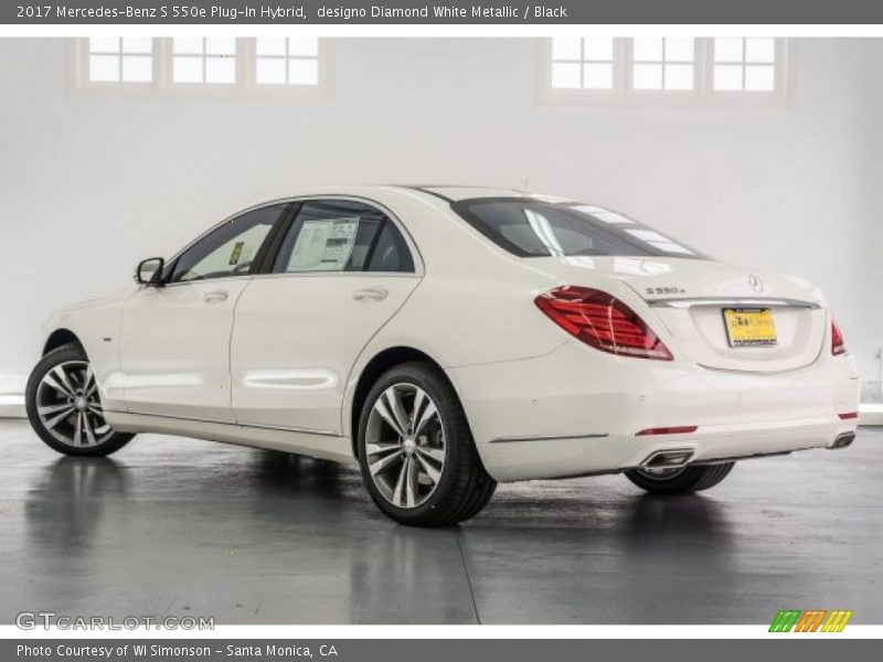 designo Diamond White Metallic / Black 2017 Mercedes-Benz S 550e Plug-In Hybrid