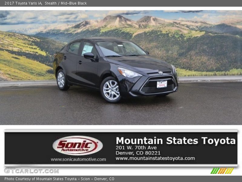 Stealth / Mid-Blue Black 2017 Toyota Yaris iA