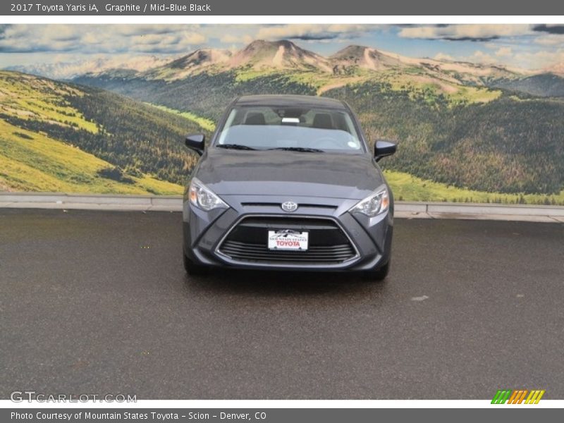 Graphite / Mid-Blue Black 2017 Toyota Yaris iA
