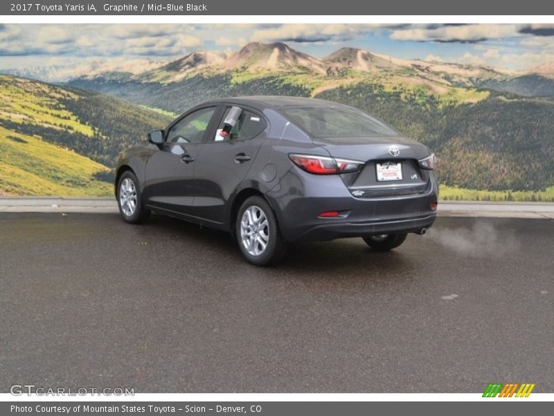 Graphite / Mid-Blue Black 2017 Toyota Yaris iA