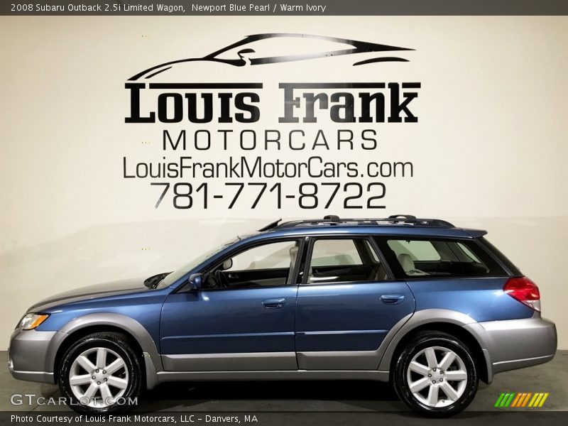 Newport Blue Pearl / Warm Ivory 2008 Subaru Outback 2.5i Limited Wagon