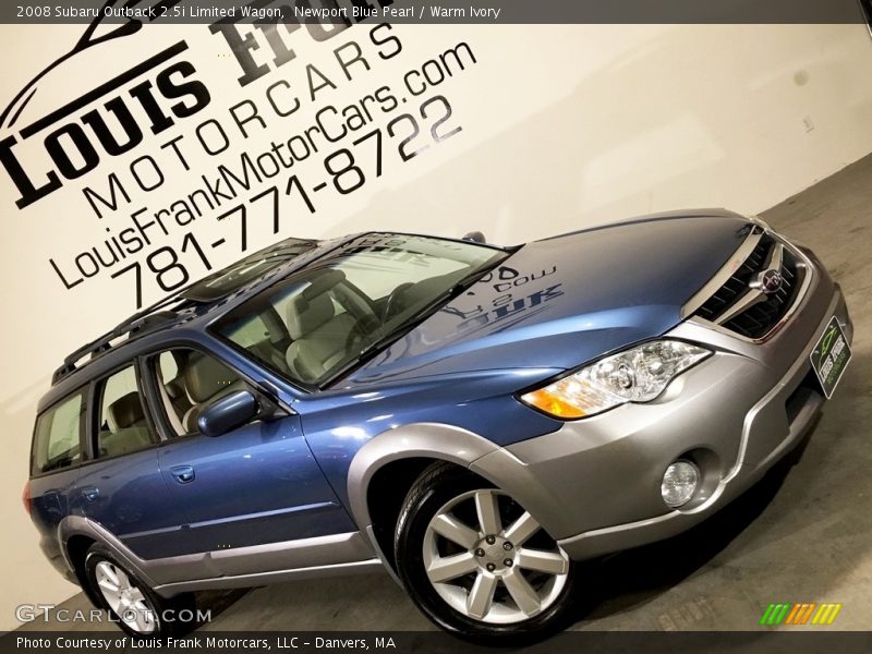 Newport Blue Pearl / Warm Ivory 2008 Subaru Outback 2.5i Limited Wagon