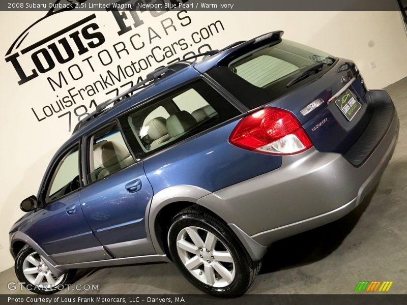 Newport Blue Pearl / Warm Ivory 2008 Subaru Outback 2.5i Limited Wagon