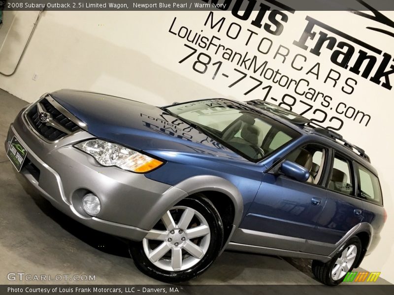 Newport Blue Pearl / Warm Ivory 2008 Subaru Outback 2.5i Limited Wagon