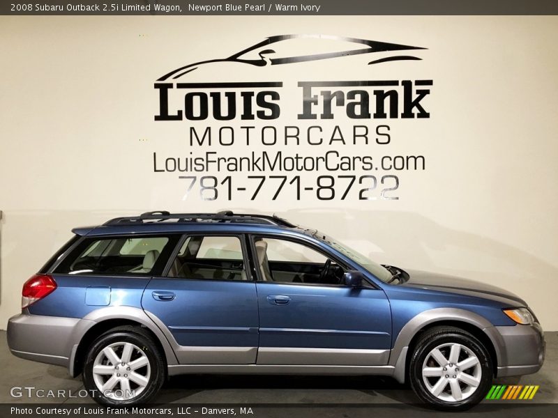 Newport Blue Pearl / Warm Ivory 2008 Subaru Outback 2.5i Limited Wagon