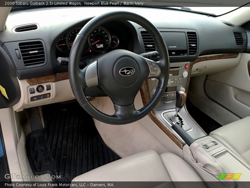 Newport Blue Pearl / Warm Ivory 2008 Subaru Outback 2.5i Limited Wagon