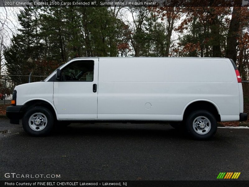 Summit White / Medium Pewter 2017 Chevrolet Express 2500 Cargo Extended WT