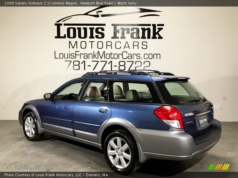 Newport Blue Pearl / Warm Ivory 2008 Subaru Outback 2.5i Limited Wagon