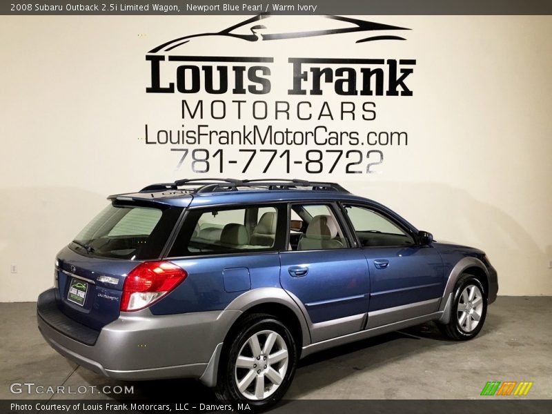 Newport Blue Pearl / Warm Ivory 2008 Subaru Outback 2.5i Limited Wagon
