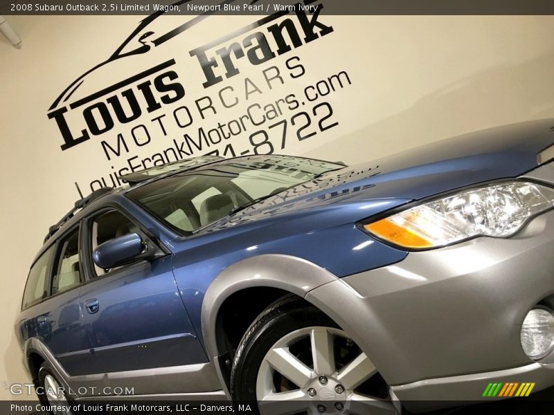 Newport Blue Pearl / Warm Ivory 2008 Subaru Outback 2.5i Limited Wagon