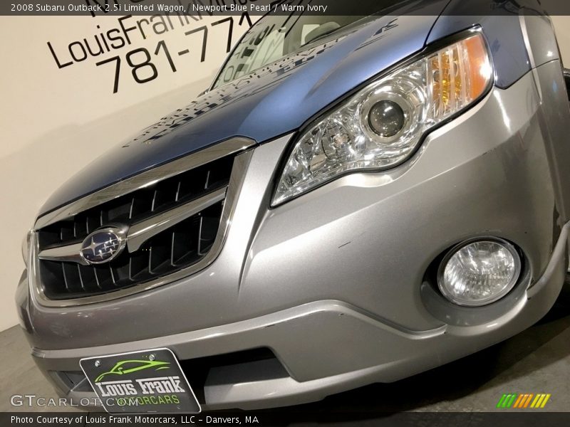 Newport Blue Pearl / Warm Ivory 2008 Subaru Outback 2.5i Limited Wagon