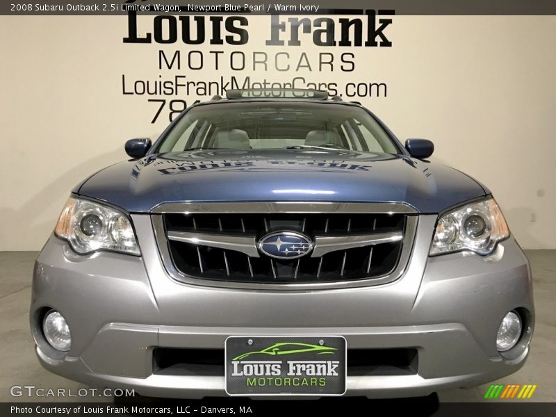 Newport Blue Pearl / Warm Ivory 2008 Subaru Outback 2.5i Limited Wagon