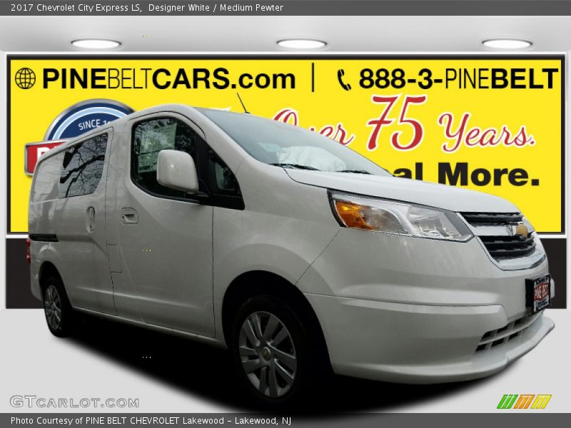 Designer White / Medium Pewter 2017 Chevrolet City Express LS
