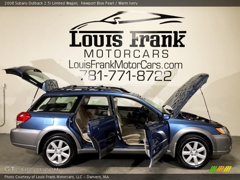 Newport Blue Pearl / Warm Ivory 2008 Subaru Outback 2.5i Limited Wagon