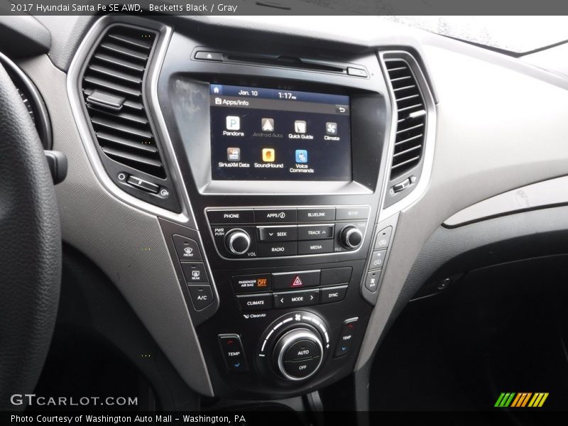 Becketts Black / Gray 2017 Hyundai Santa Fe SE AWD