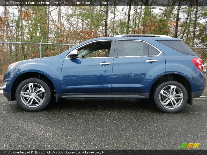 Patriot Blue Metallic / Jet Black 2017 Chevrolet Equinox Premier AWD