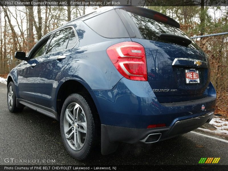 Patriot Blue Metallic / Jet Black 2017 Chevrolet Equinox Premier AWD