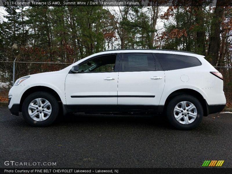 Summit White / Dark Titanium/Light Titanium 2017 Chevrolet Traverse LS AWD