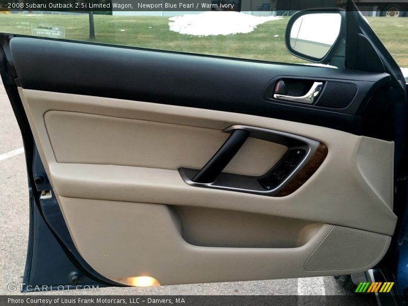 Newport Blue Pearl / Warm Ivory 2008 Subaru Outback 2.5i Limited Wagon