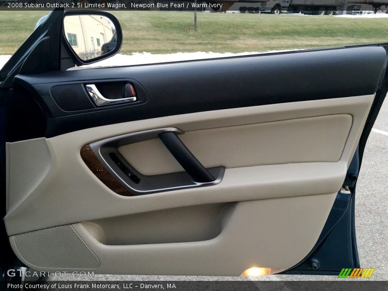 Newport Blue Pearl / Warm Ivory 2008 Subaru Outback 2.5i Limited Wagon