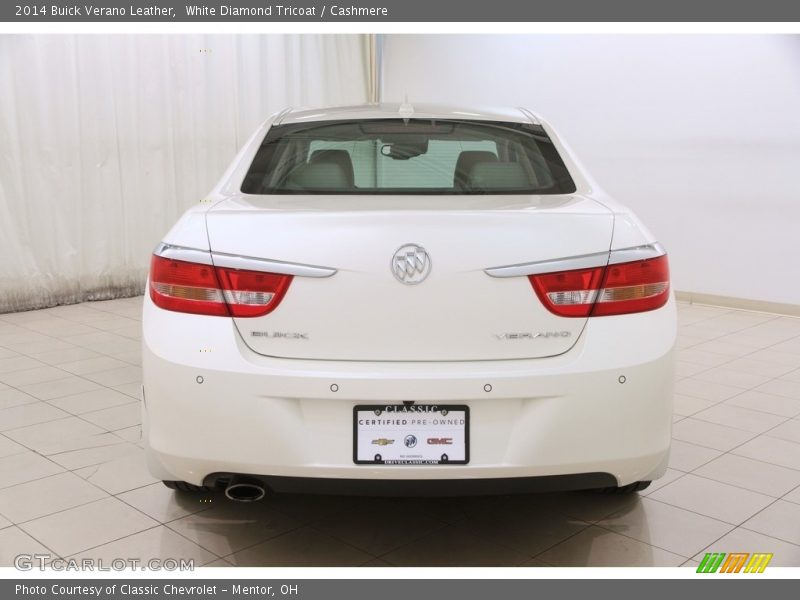 White Diamond Tricoat / Cashmere 2014 Buick Verano Leather
