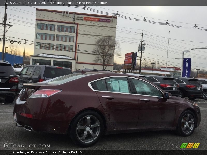 Basque Red Pearl / Taupe 2010 Acura TL 3.7 SH-AWD Technology