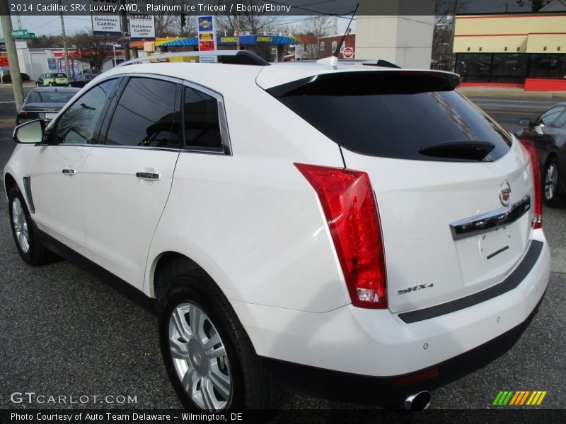 Platinum Ice Tricoat / Ebony/Ebony 2014 Cadillac SRX Luxury AWD