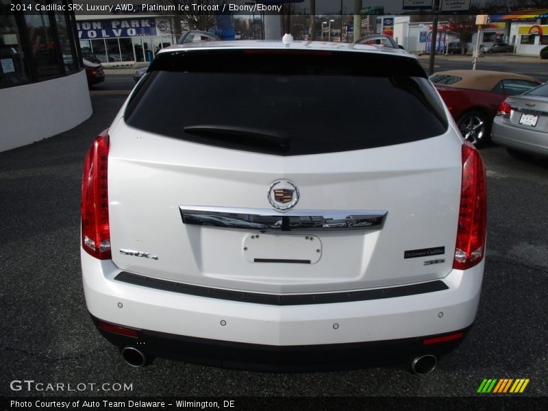 Platinum Ice Tricoat / Ebony/Ebony 2014 Cadillac SRX Luxury AWD