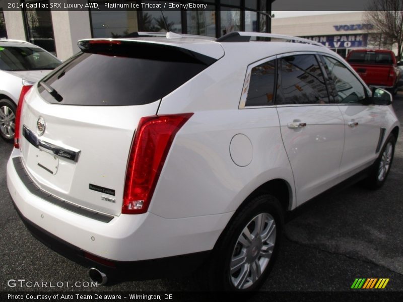 Platinum Ice Tricoat / Ebony/Ebony 2014 Cadillac SRX Luxury AWD