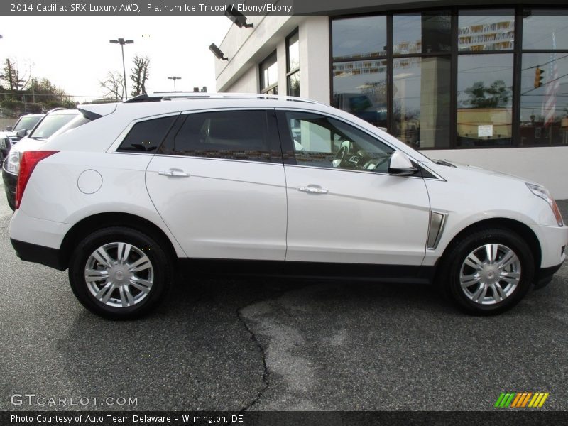 Platinum Ice Tricoat / Ebony/Ebony 2014 Cadillac SRX Luxury AWD
