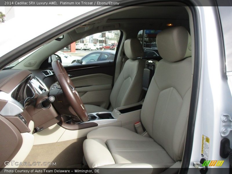 Platinum Ice Tricoat / Ebony/Ebony 2014 Cadillac SRX Luxury AWD