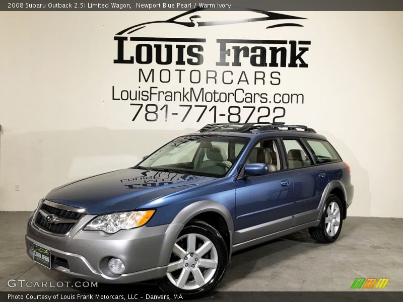 Newport Blue Pearl / Warm Ivory 2008 Subaru Outback 2.5i Limited Wagon